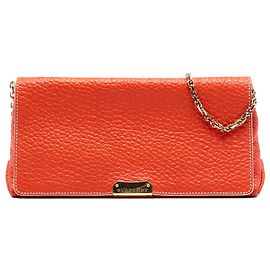 Burberry bolsa crossbody Mildenhall em couro de bezerro de grão médio laranja Laranja
