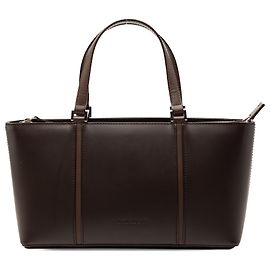 Bolsa de couro marrom Burberry Marrom Castanho escuro
