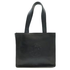 Sac cabas CHANEL Camellia Coco Mark Noir