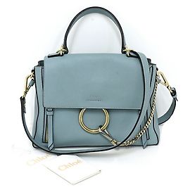Borsa a tracolla Chloé Chloe Fay Day Blu D'oro