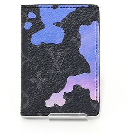 Porte-cartes Monogram Eclipse Louis Vuitton Noir Bleu