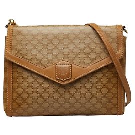Céline Bolsa de Ombro Celine Macadam Bege
