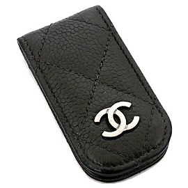 Clip para billetes Matelassé Chanel Negro