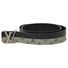 Cintura Louis Vuitton Monogram Eclipse Marrone Nero