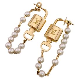 Boucles d'oreilles Pearl Rock Cadena de Louis Vuitton Doré