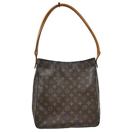 Bolsa Louis Vuitton Monogram Looping em canvas Monogram GM Marrom
