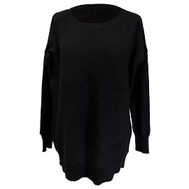 Diane Von Furstenberg Rundhalspullover aus schwarzem Kaschmir Schwarz