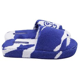 Pantofole Snug in spugna Burberry in cotone blu Blu