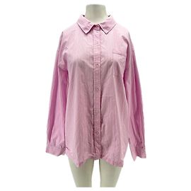 Autre Marque Camisa de rayas de algodón rosa ADANOLA M Rosa