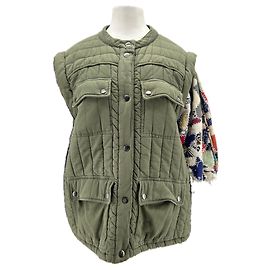 Sea New York Khakijacke mit farbigen Ärmeln Khaki