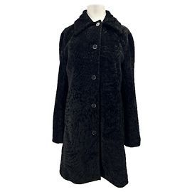 Autre Marque Abrigo negro de algodón BEATRIS LOULOU STUDIO Negro