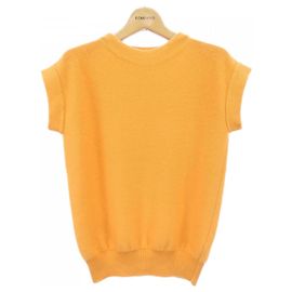 Hermès Top de malha de cashmere Hermes Laranja