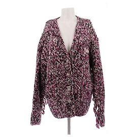 Ganni Gestrickter Wollcardigan Pink