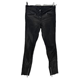 Barbara Bui Schwarze Lederhose Schwarz