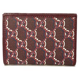 Cartera Bi-fold Gucci Bordeaux Roja Burdeos
