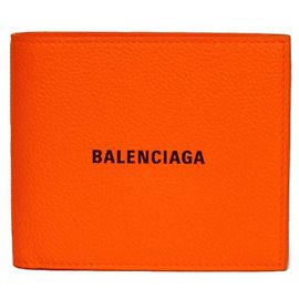 Balenciaga Bi-fold Wallet in Neon Orange Orange