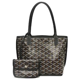Sac cabas Goyard Ange Mini en cuir de veau réversible Noir