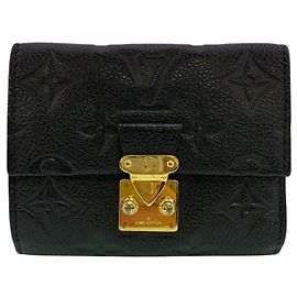 Cartera tríptico Louis Vuitton Monogram Empreinte Negro