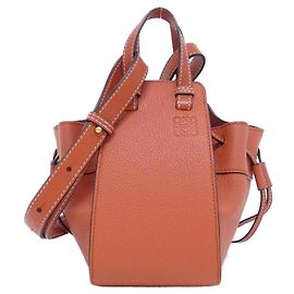 Loewe Hammock Drawstring Mini Shoulder Bag Red