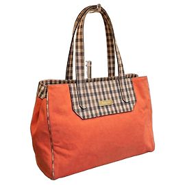 Bolsa de Lona Aquascutum Xadrez Laranja Outro Laranja