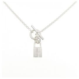 Hermès Colar Amulette Cadena Hermes Prata
