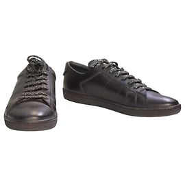 Saint Laurent Court Classic SL/01 Dual Lips Baskets Basses - Noir Noir