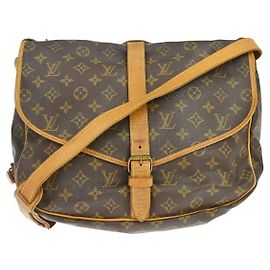 Louis Vuitton Saumur Monogram Canvas 35 Brown