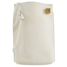 Bolsa de Ombro Loewe Dice Pocket Branco