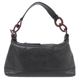 Chanel 18233 Handbag Black Grained Calfskin Black