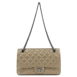 Bolsa de Ombro Chanel 37586 Beige Gold Dourado