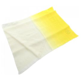 Hermès Hermes Dip Dye Horizon Stole White Yellow