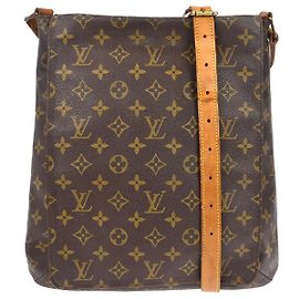 Bolsa Musette Salsa Louis Vuitton em Canvas Monogram GM Marrom