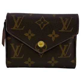 Cartera tríptico Monogram Louis Vuitton Castaño