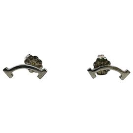 Tiffany & Co Tiffany T Smile Mini Stud Earrings Silvery