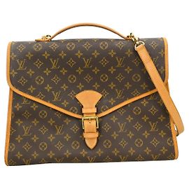 Louis Vuitton Beverly Briefcase Monogram Canvas GM Brown