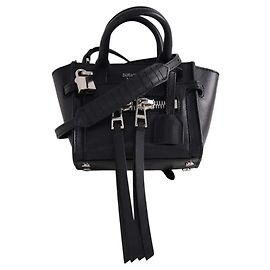 Zadig & Voltaire Mini Lederhandtasche schwarz Schwarz