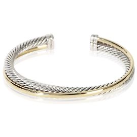 Bracciale Crossover 5mm in Oro Giallo e Argento Sterling David Yurman Altro