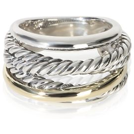 Anello Crossover in oro giallo e argento sterling David Yurman Altro