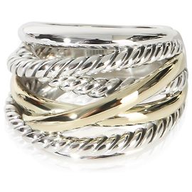 Anel Crossover em ouro amarelo e prata de lei David Yurman Outro