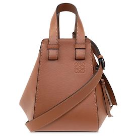 Loewe Sac Small Hammock en Cuir Tan Marron