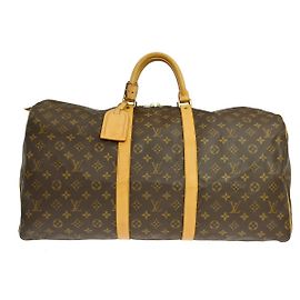 Louis Vuitton Keepall Bag Monogram Canvas 55 Brown