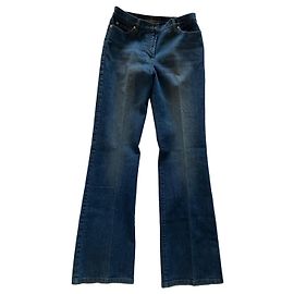 Autre Marque Ambiente Blue Flared Denim Jeans Blue
