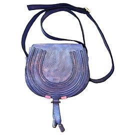 Chloé Marcie Mini bolsa tiracolo em couro - Roxo Roxo