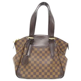 Bolsa de Ombro Louis Vuitton Damier Verona MM Damier ebene