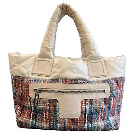 Bolsa Chanel 2014 em nylon multicolorido e branco Outro