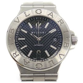 Bulgari Orologio BVLGARI Diagono Date DG40S Automatico con Quadrante Nero Altro