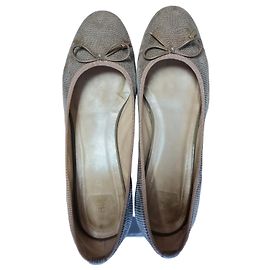 Autre Marque Heyraud Bailarinas Piel Beige Efecto Pitón Beige