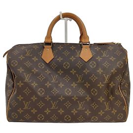 Louis Vuitton Speedy Handbag Monogram Canvas 35 Brown
