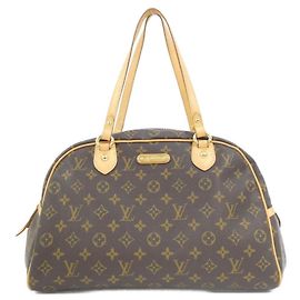 Borsa a tracolla Louis Vuitton Monogram Montorgueil GM Marrone