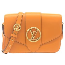 Bolsa de Ombro Louis Vuitton LV Pont Neuf Laranja